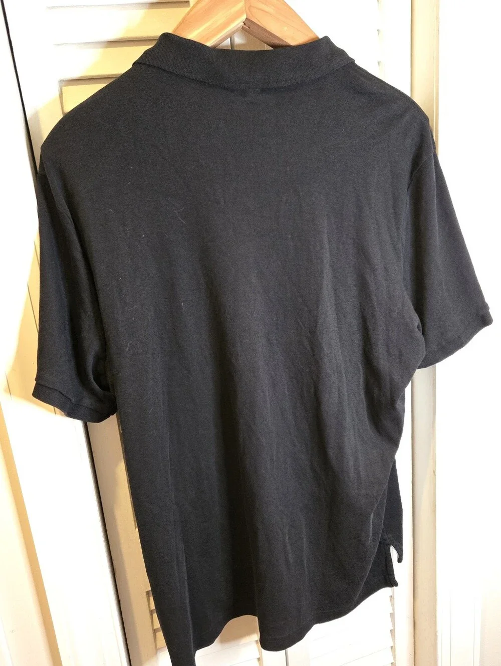 US Polo Assn Shirt Mens 2XL Black Luxury Feel Short Sleeve Logo Polo Cotton Big